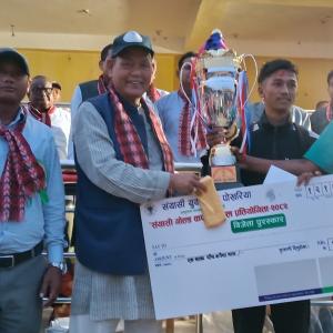 संयासी गाेल्डडकप २०८२´ काे उपाधी मलिथम एफसी उदयपुरलाई