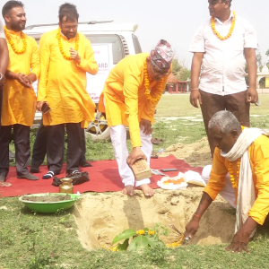 लहानमा अन्तर्राष्ट्रिय स्तरको क्रिकेट रङ्गशालाको शिलान्यास